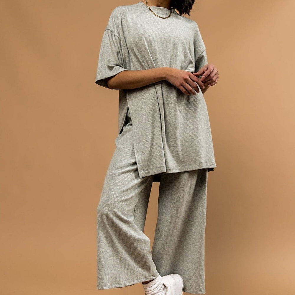 Dressed in LALA 2 piece Lex Ribbed Playsuit Size L